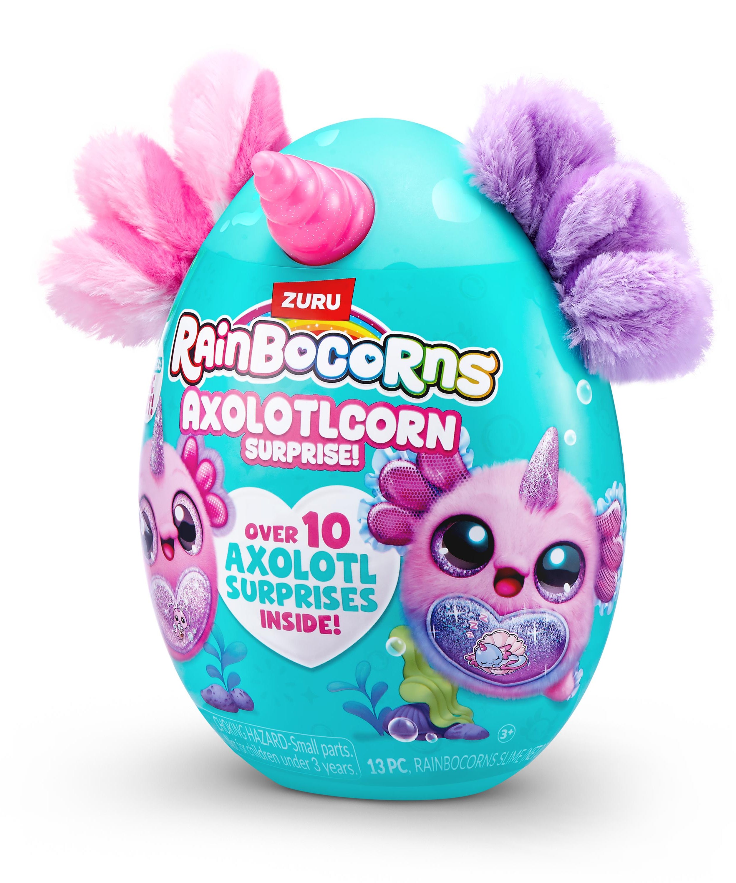 Rainbocorns Axolotlcorn Surprise Plush, Collectible Toy for Girls, Age 3+