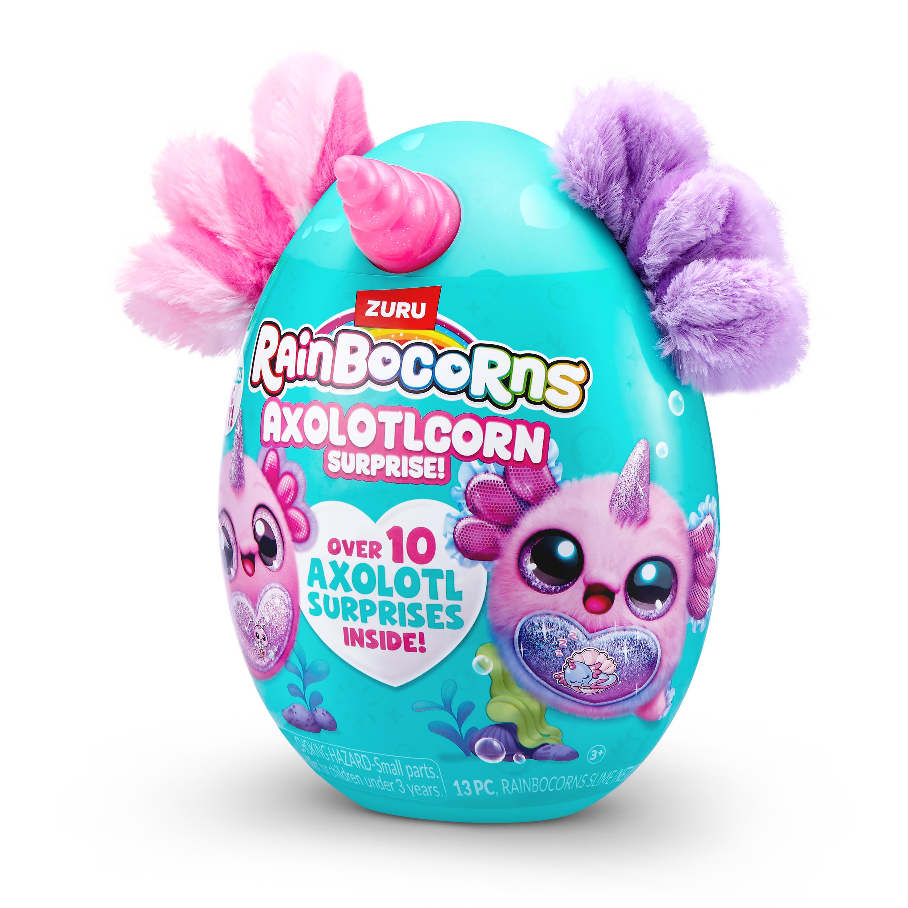 Rainbocorns Axolotlcorn Surprise Plush, Collectible Toy for Girls, Age 3+