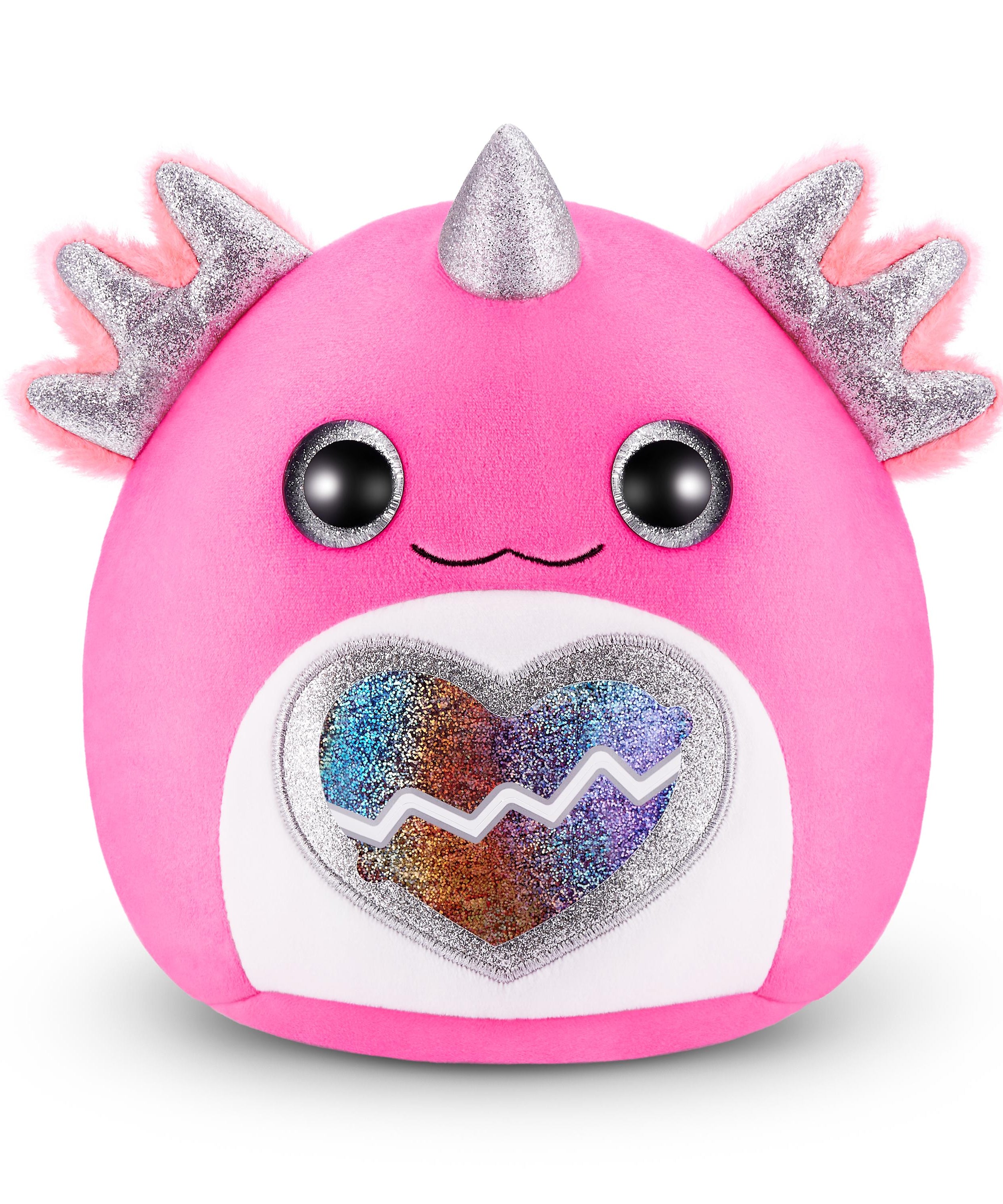 Rainbocorns Eggzania Mini Mania Series 1 Surprise Plush Toy for Girls Ages 3+, Collectible Stuffed Animal with 10+ Surprises, Slime, Stickers & Wearable Jewelry