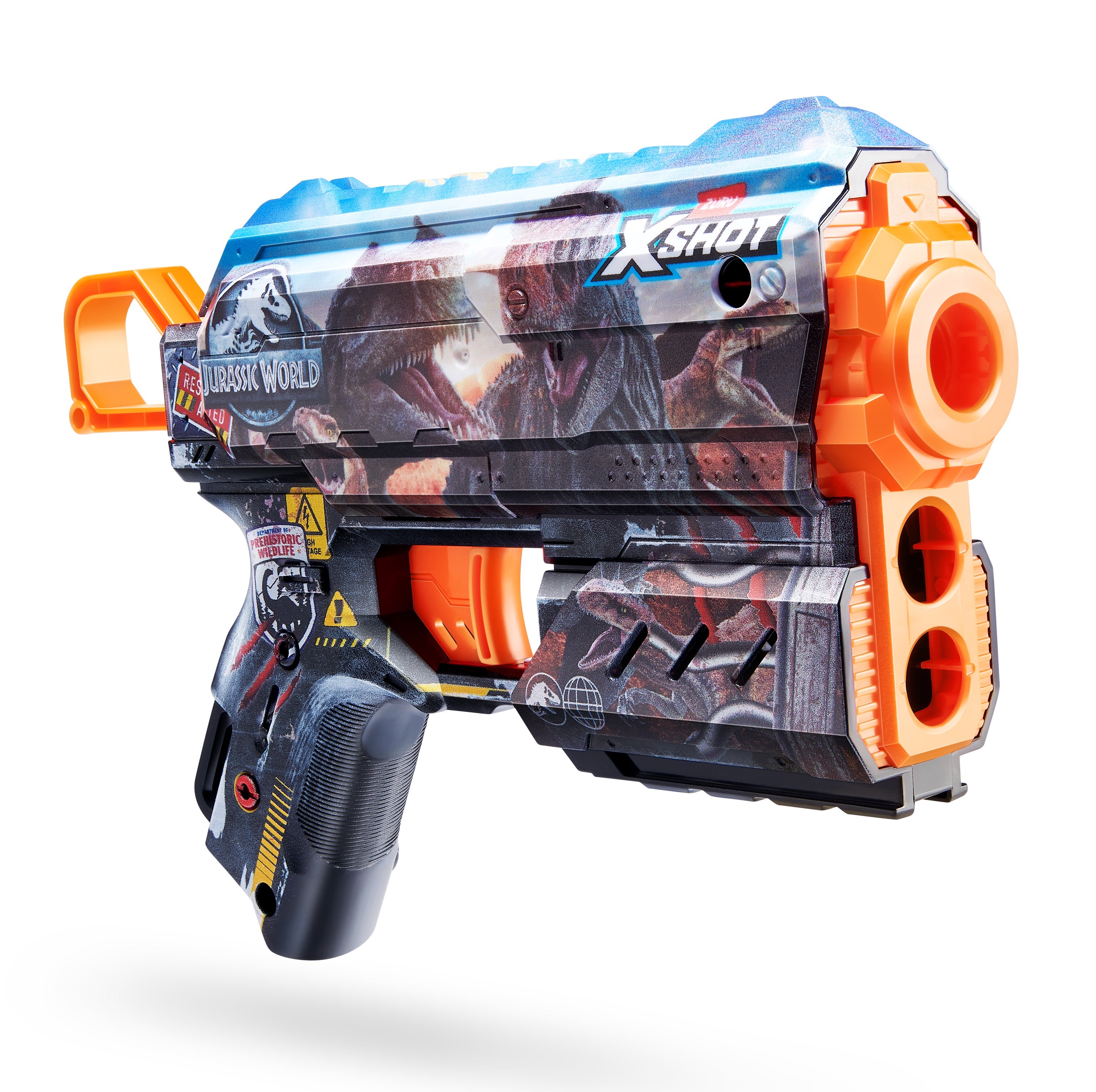 Title: Jurassic Flux Combo 2 Pack Dart Blaster with Dinosaur Skins, Air Pocket Darts, Single Shot with Storage, Recoil Action, Fires 27m/90ft, Includes 16 Foam Darts, Ages 8 and Up
