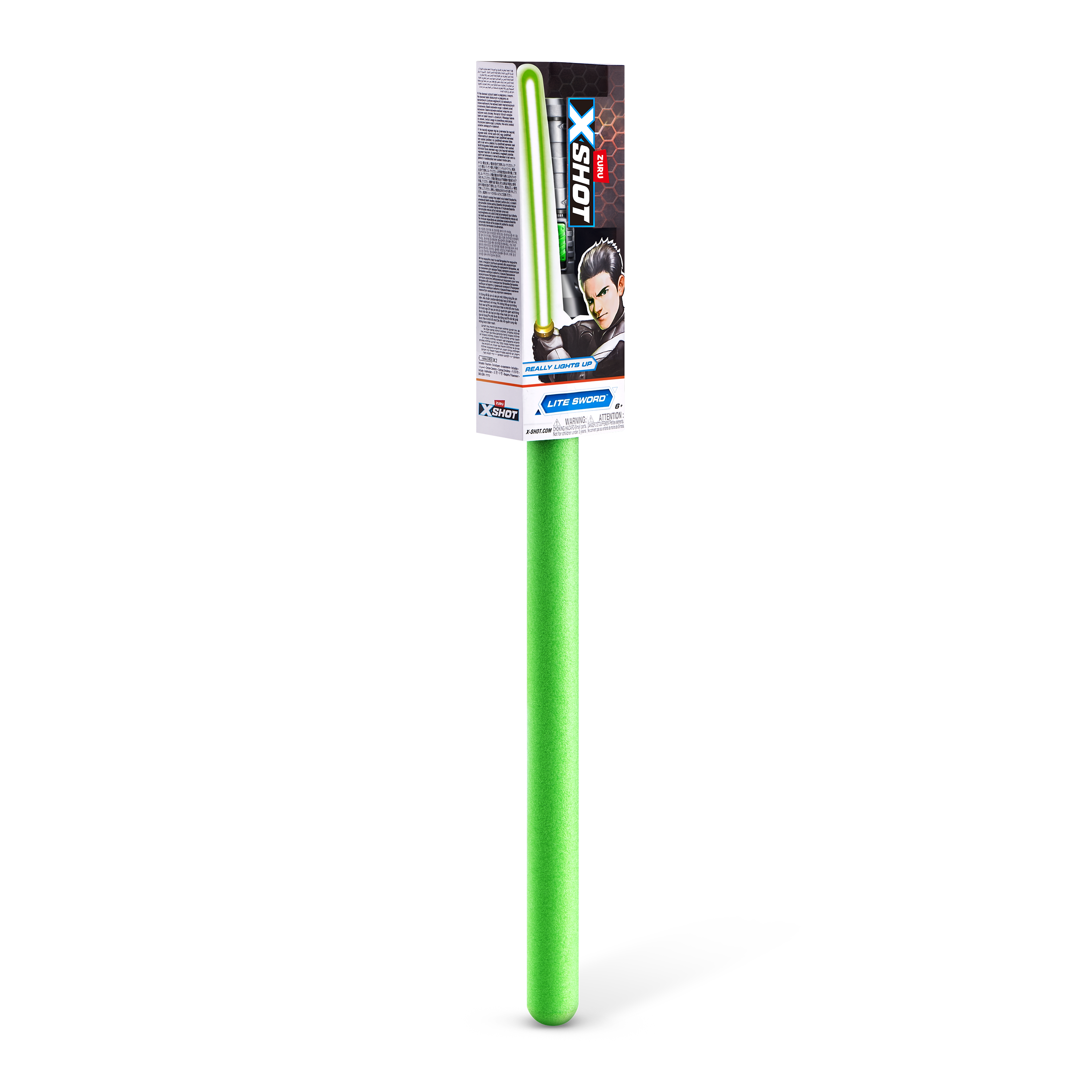 X-Shot Excel Lite Sword, LED Light-Up Foam Sword for Boys and Girls, Age 6+, Space Battle Toy