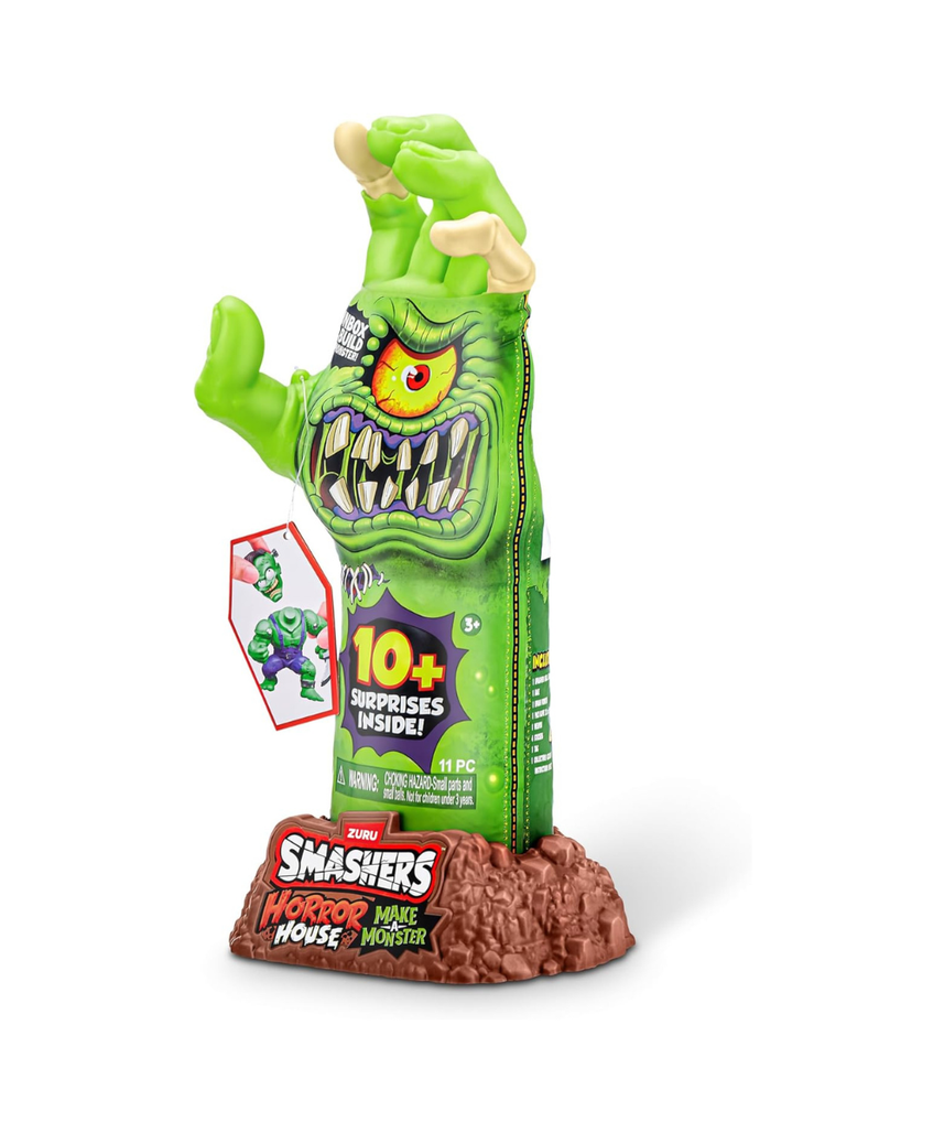 Smashers Horror House Dissect Skeleton Hand Playset with 10 Plus Surprises Slime Monster Parts Build and Create Mix and Match Creatures Collectible Toys for Kids Ages 18 Months+