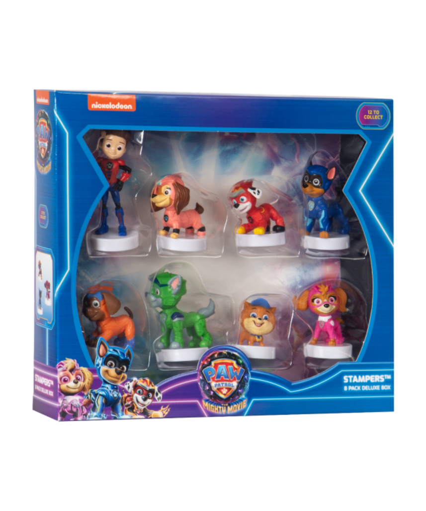 Paw Patrol The Mighty Movie Stampers, Kids Craft Stamp Set, Collectible Character Stampers, 1pk / 3pk / 5pk / 8pk, Series 2, Non-Toxic, Arts & Crafts, School Activities