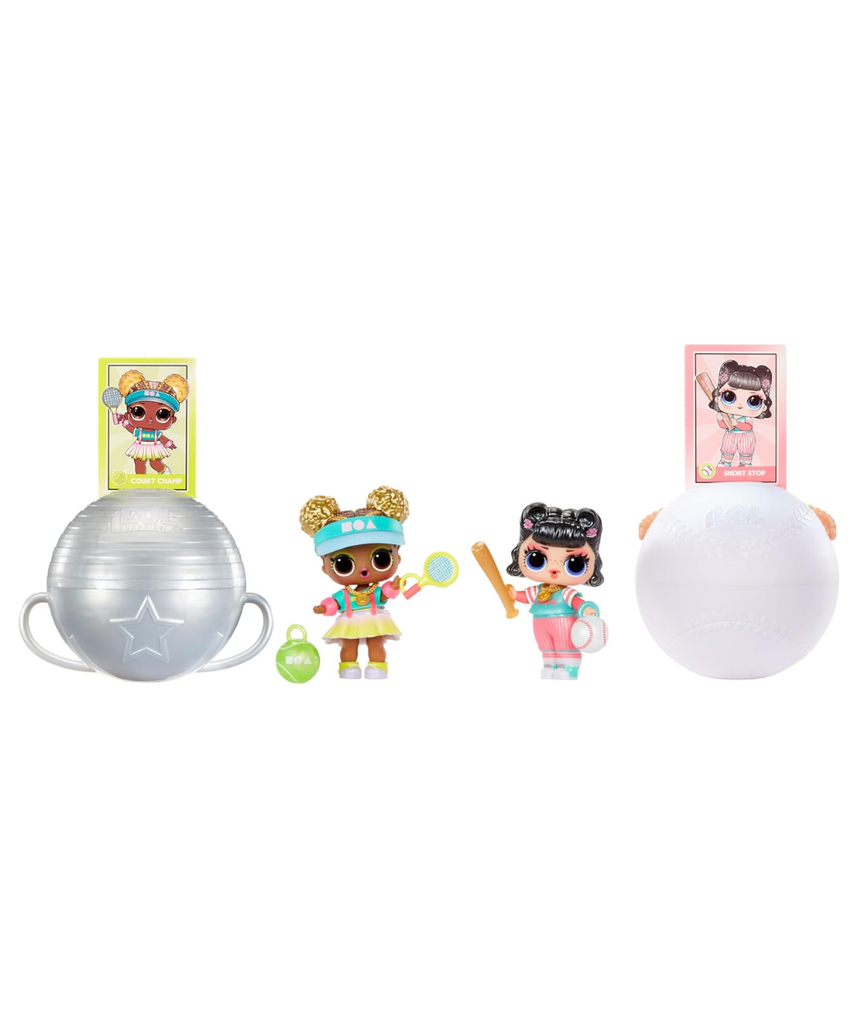 LOL Surprise All Star Sports Vault Tots Collectible Dolls for Kids with 8 Surprises Sports Accessories Bottle Medal Fashions and Trading Card Blind Ball Packaging for Girls Ages 3 and Up