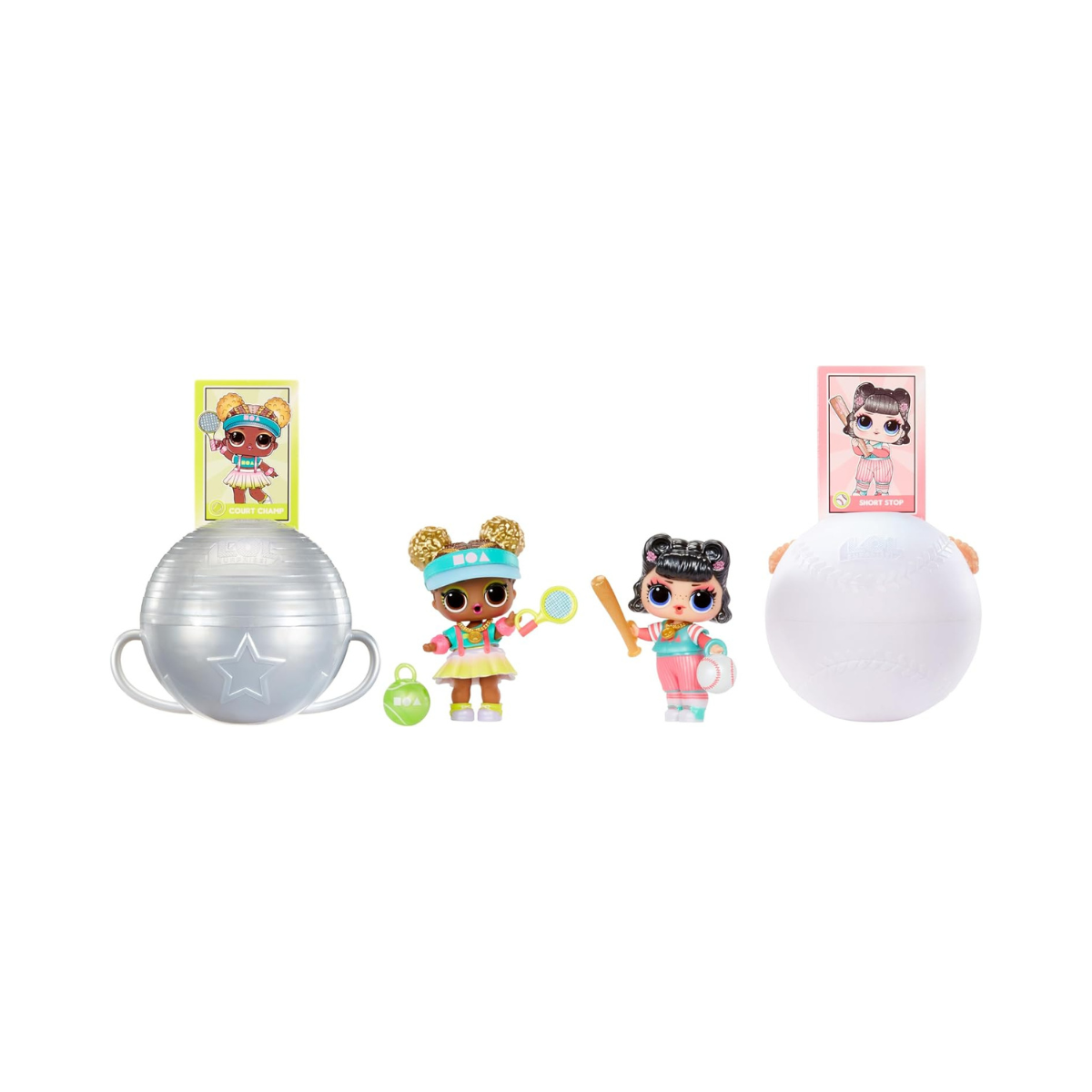 LOL Surprise All Star Sports Vault Tots Collectible Dolls for Kids with 8 Surprises Sports Accessories Bottle Medal Fashions and Trading Card Blind Ball Packaging for Girls Ages 3 and Up