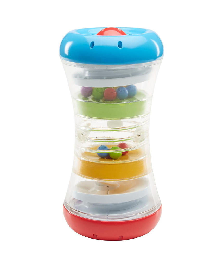 Fisher Price 3 in 1 Crawl Along Tumble Tower, DRG12 Activity Toy, Multi Color, Sit and Play Roll and Chase Puzzle Maze Toy for Babies, Fine Motor Skill Development, 9 Months and Up