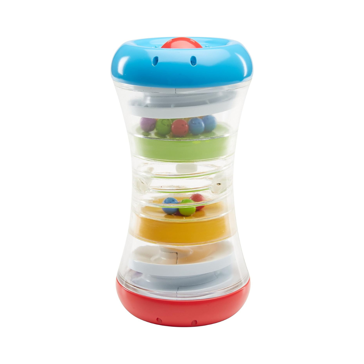 Fisher Price 3 in 1 Crawl Along Tumble Tower, DRG12 Activity Toy, Multi Color, Sit and Play Roll and Chase Puzzle Maze Toy for Babies, Fine Motor Skill Development, 9 Months and Up