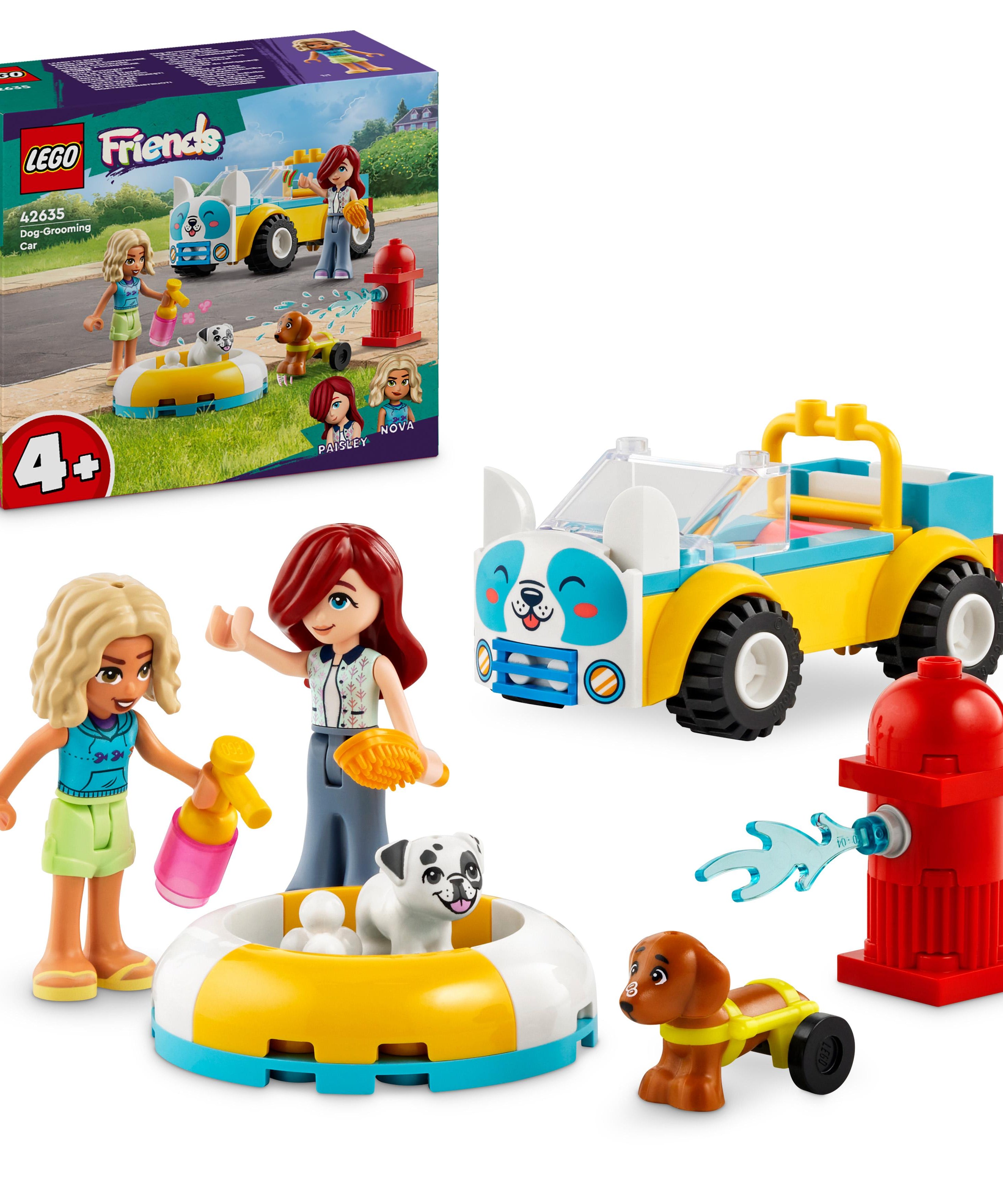 LEGO Friends 42635 Dog Grooming Car for Girls 4+ Pet Care Vehicle Building Toy Easy Creative Starter Playset