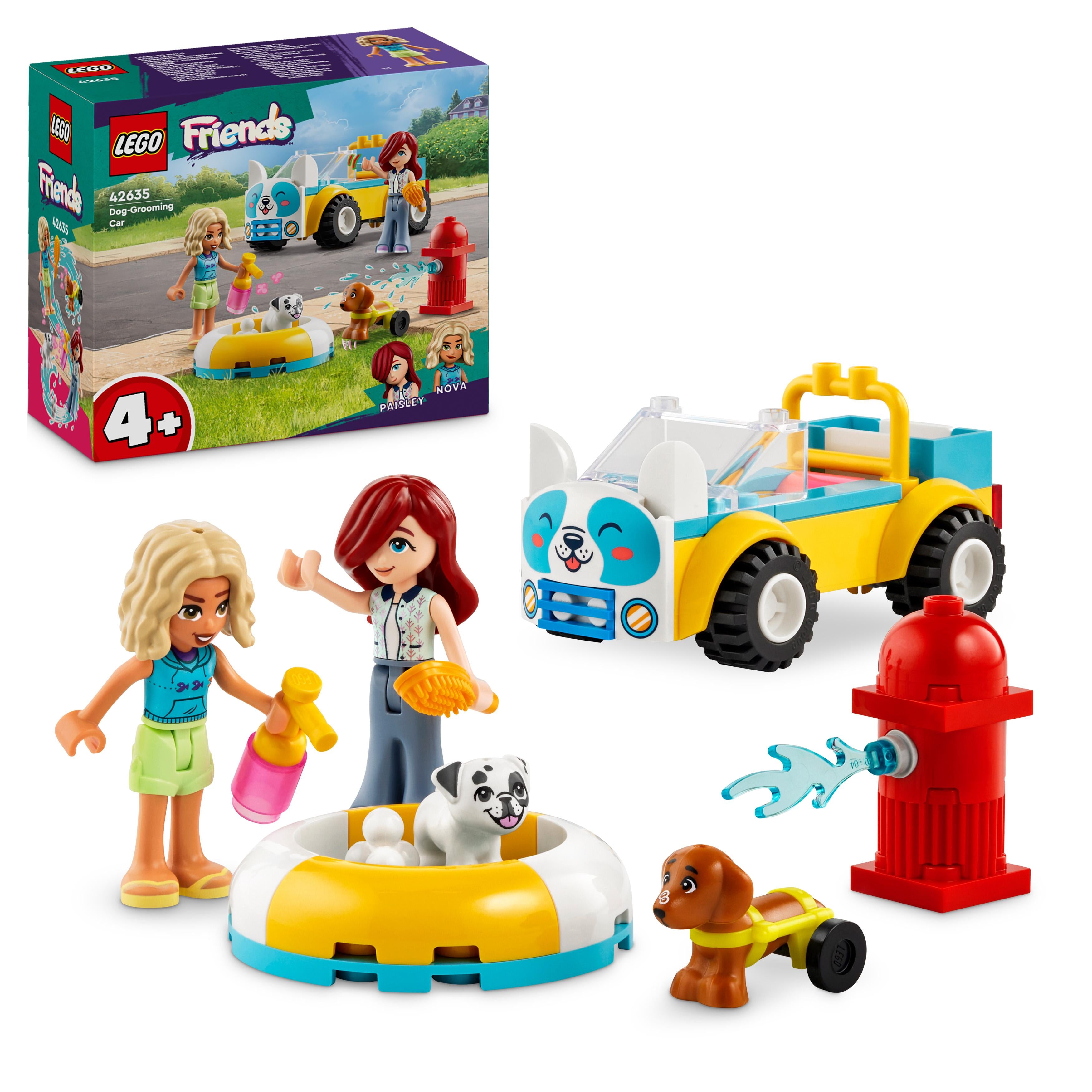 LEGO Friends 42635 Dog Grooming Car for Girls 4+ Pet Care Vehicle Building Toy Easy Creative Starter Playset
