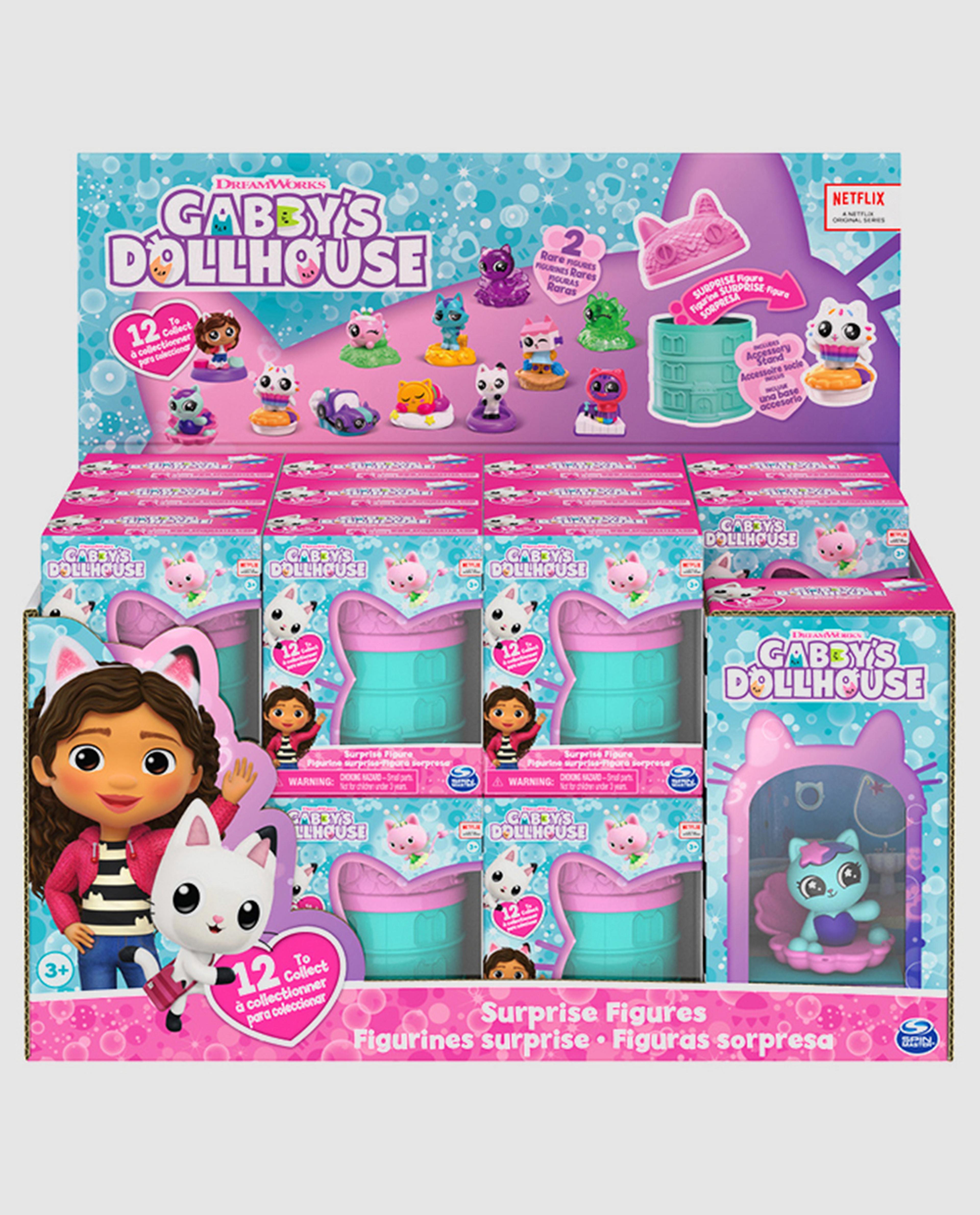 تشكيلة شخصيات بيت الدمى غابي المفاجئة، شخصيات صغيرة قابلة للتجميع، كبسولة ألعاب مفاجئة غامضة للأطفال، ألعاب بيت الدمى غابي الرسمية للأعمار من 3 سنوات فما فوق