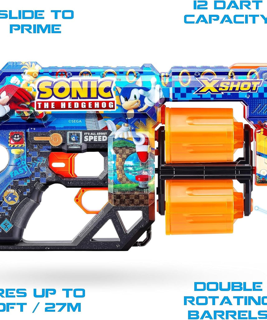 XShot Skins Dread Sonic Bulk Mega Sonic, Easy Reload, Air Pocket Dart Technology, Toy Foam Dart Blaster for Kids, Teens, Adults,Boys & Girls, Outdoor Action Gun Games,Gift for Kids Ages 8+