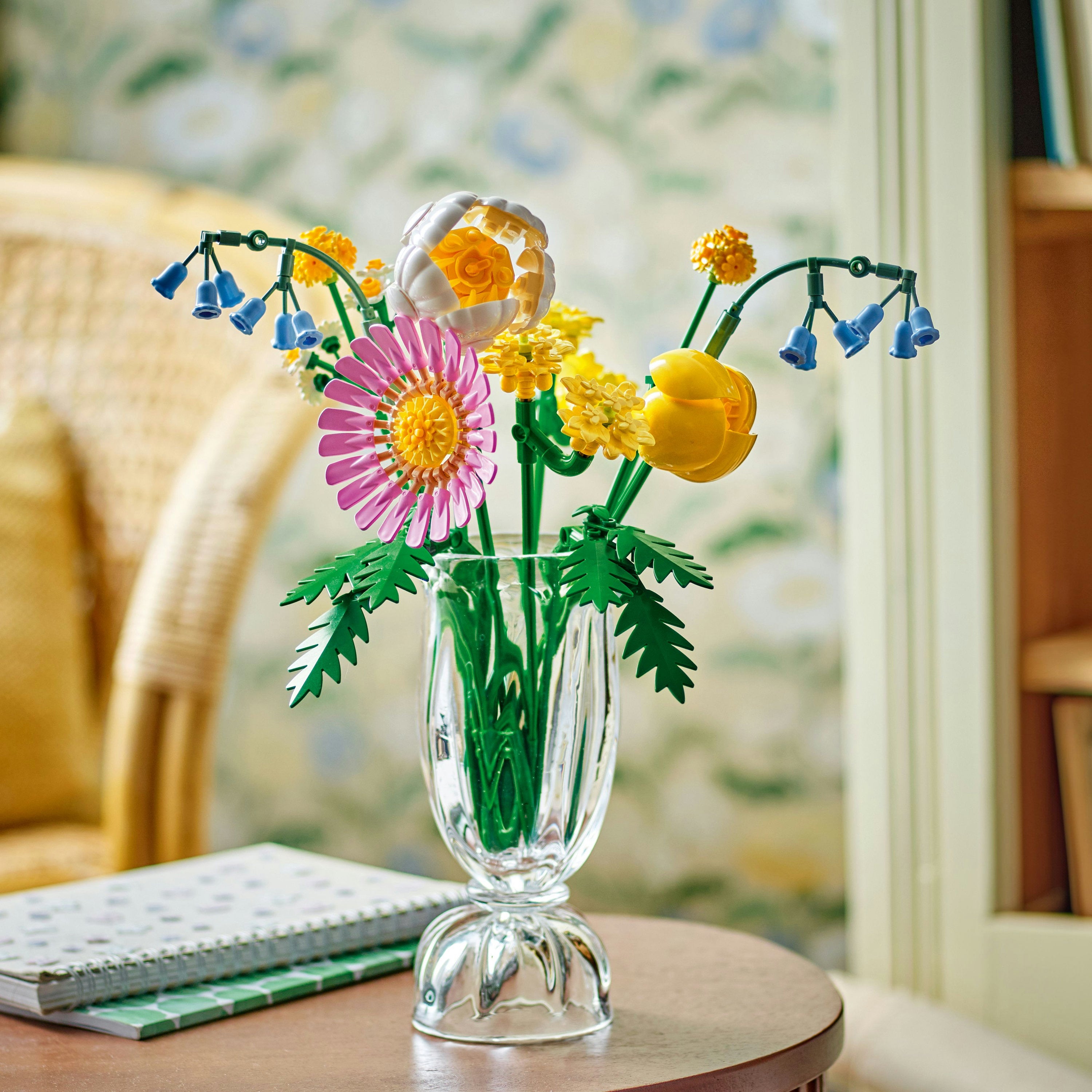 LEGO Botanicals Petite Sunny Bouquet, Faux Flower Building Set with Bluebells, Daisies, Tulips & More, Nature Toy & Holiday Decor for 9+ Girls, Teens & Adults, 10347