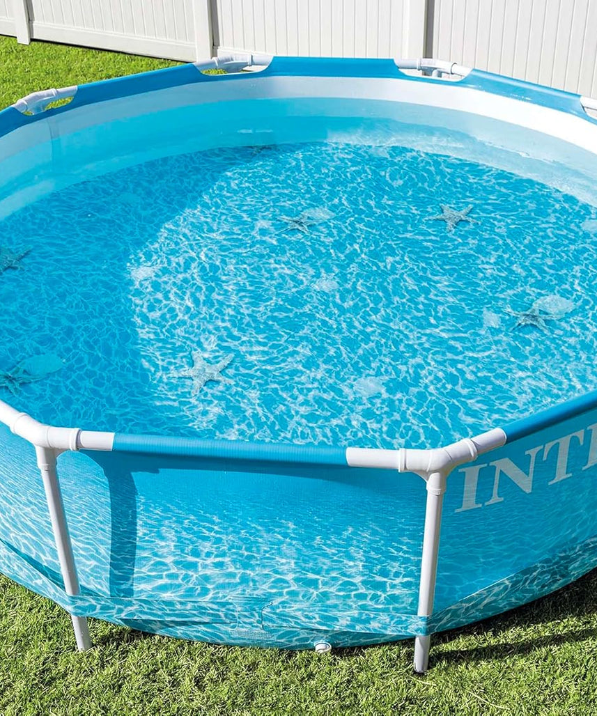 Intex 10 Ft X 30-Inch Beachside Metal Frame Pool Set