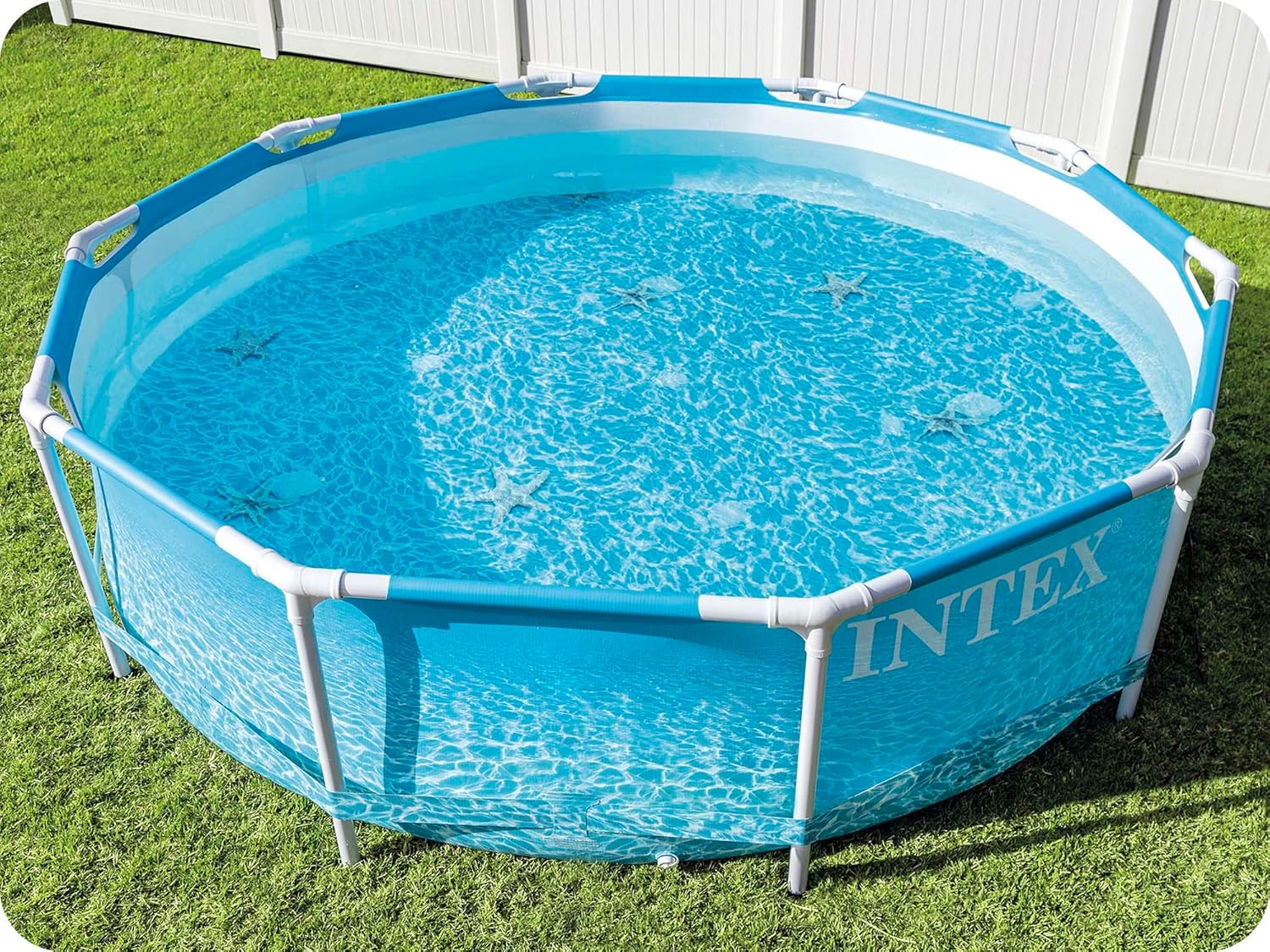 Intex 10 Ft X 30-Inch Beachside Metal Frame Pool Set