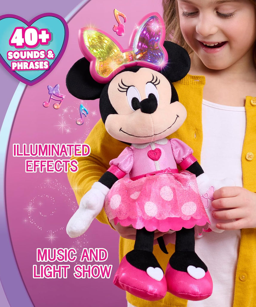 Just Play Minnie Mouse Colorfinity Feature Plush, Kids Toys for Ages 3 Up