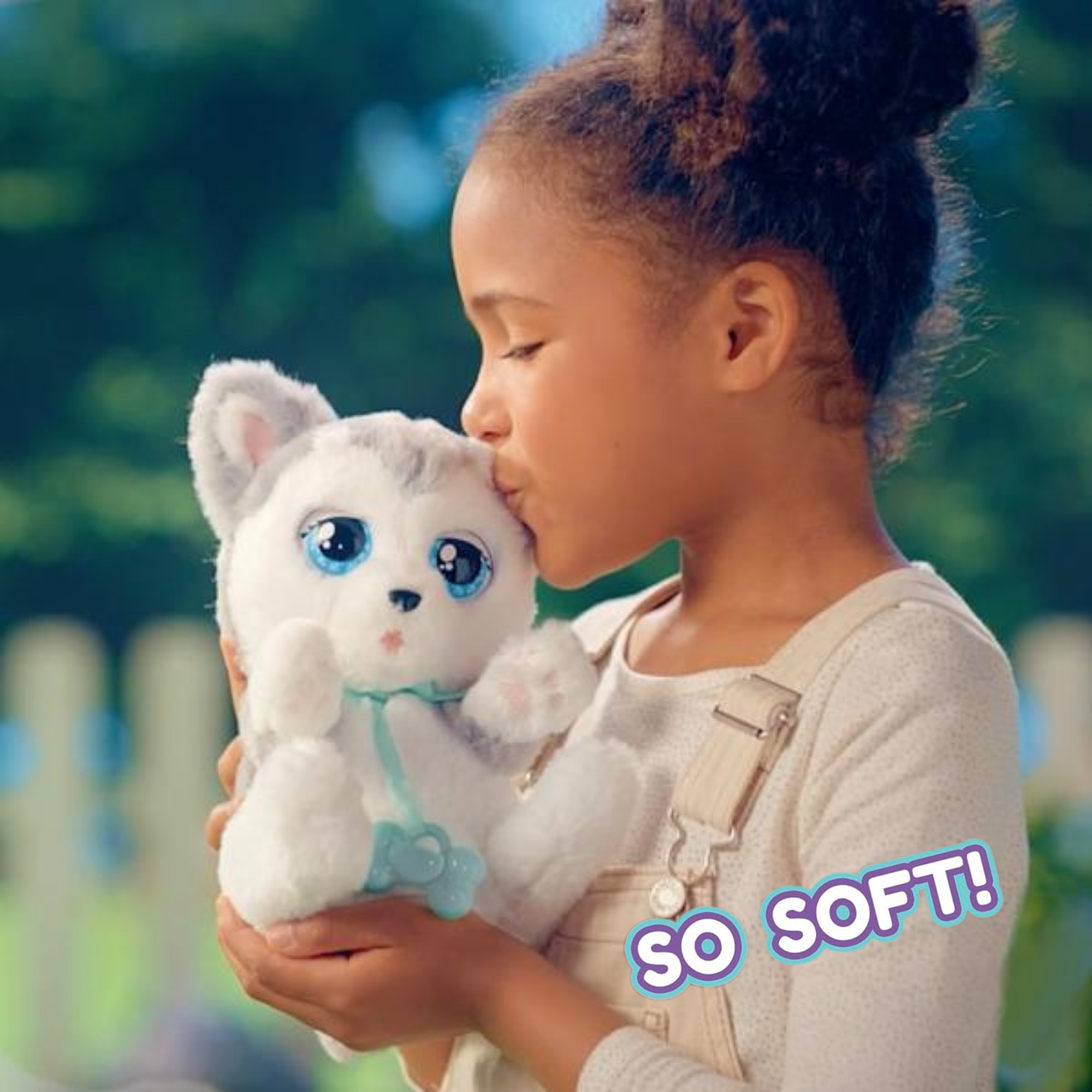 جراء نائمة من بيبي باوز، هاسكي، لعبة جرو تفاعلية من القطيفة مقاس 9.5 بوصة مع حقيبة حمل، لعبة تظاهر للأطفال مع مؤثرات صوتية، مناسبة للأولاد والبنات من سن 18 شهرًا فما فوق