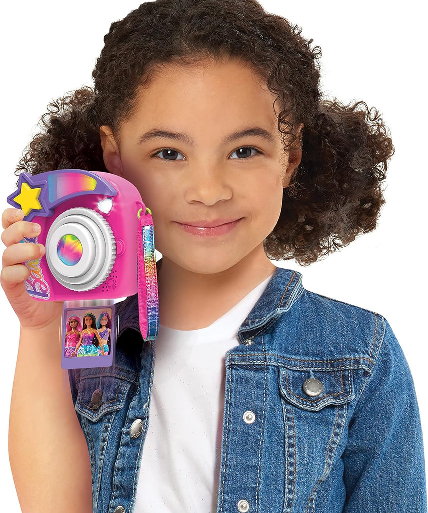 Just Play Barbie Photo Filter Play Camera Toy for Kids, Interactive Pretend Photography Set with Lights, Sounds & Effect Filters, Ages 3+