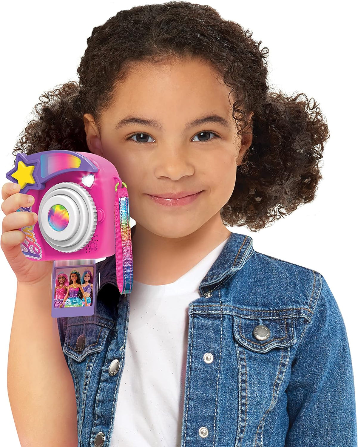 Just Play Barbie Photo Filter Play Camera Toy for Kids, Interactive Pretend Photography Set with Lights, Sounds & Effect Filters, Ages 3+