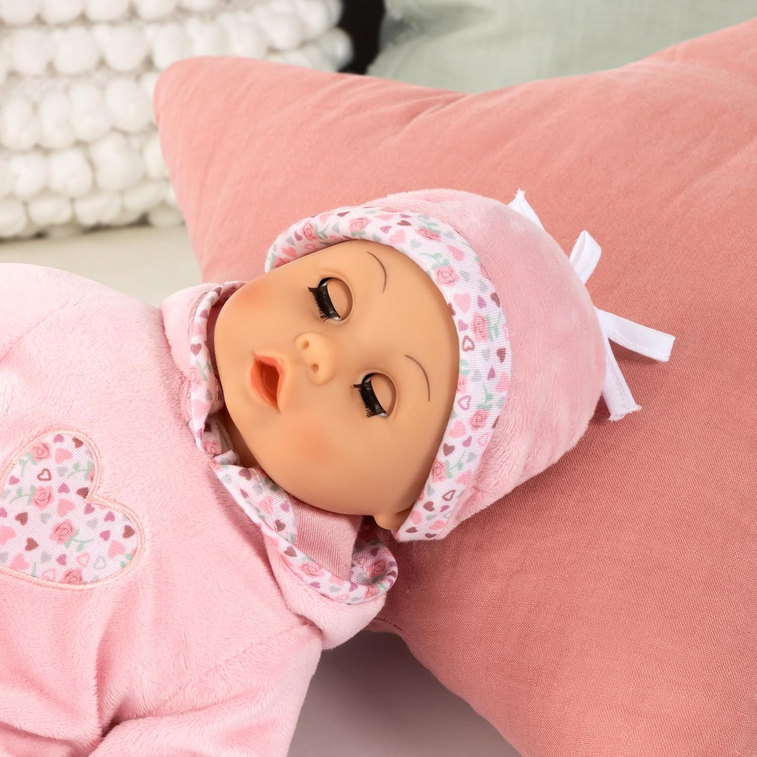Bayer Design 93824CR Interactive Baby Doll Talking Soft Body Dummy Bottle 38cm