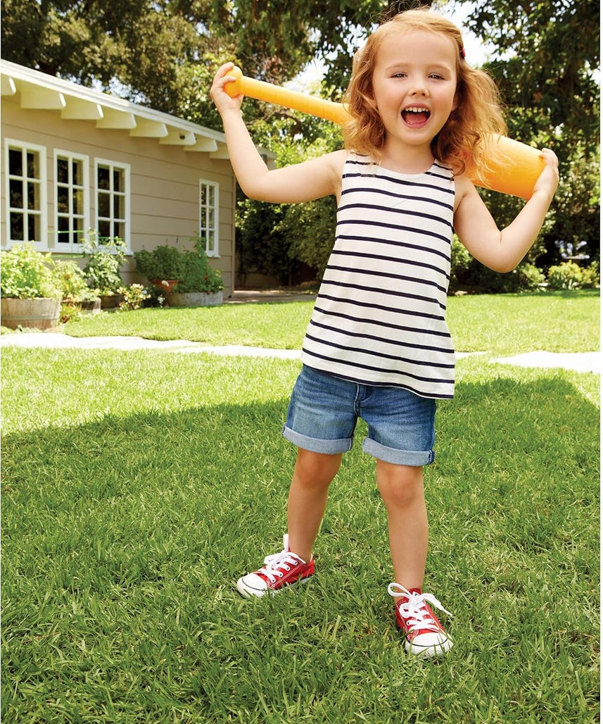 مجموعة كرات الرش الثلاثية من ليتل تايكس مع قاعدة قابلة للتعديل، وقاذفة منبثقة، وميزة كرة الرش، ومضرب وكرات للأطفال من سن 3 سنوات فما فوق