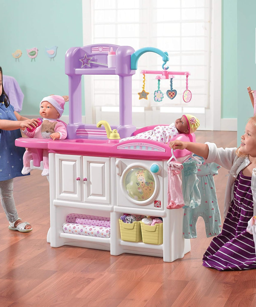 Step2 Love & Care Deluxe Nursery 847100 Roleplay Set, All-in-One Doll Care Station, Kids 2–7 Years