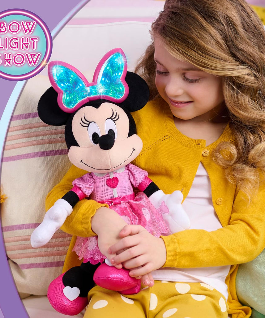 Just Play Minnie Mouse Colorfinity Feature Plush, Kids Toys for Ages 3 Up