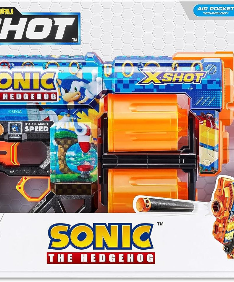 XShot Skins Dread Sonic Bulk Mega Sonic, Easy Reload, Air Pocket Dart Technology, Toy Foam Dart Blaster for Kids, Teens, Adults,Boys & Girls, Outdoor Action Gun Games,Gift for Kids Ages 8+