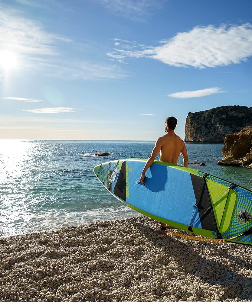 Bestway Hydro-Force Aqua Excursion Tech Inflatable Stand-Up Paddleboard Set with Paddle, Pump, Backpack & Leash – Adult 14+