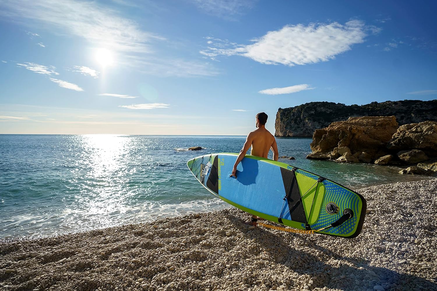 Bestway Hydro-Force Aqua Excursion Tech Inflatable Stand-Up Paddleboard Set with Paddle, Pump, Backpack & Leash – Adult 14+
