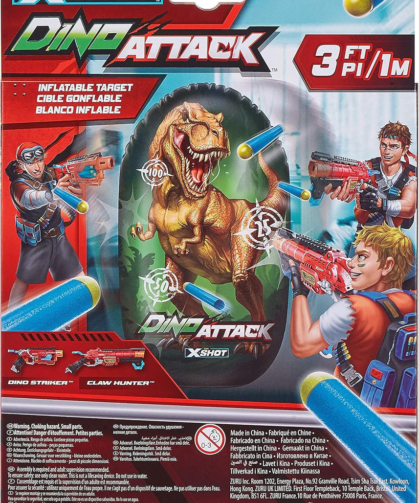 هدف قابل للنفخ من إكس شوت، بطول متر واحد/3 أقدام، مصنوع من إسفنج تي ريكس، متعدد الألوان، زورو، مناسب للأنشطة الخارجية، للتدريب على الرماية، للأطفال والمراهقين، 4862