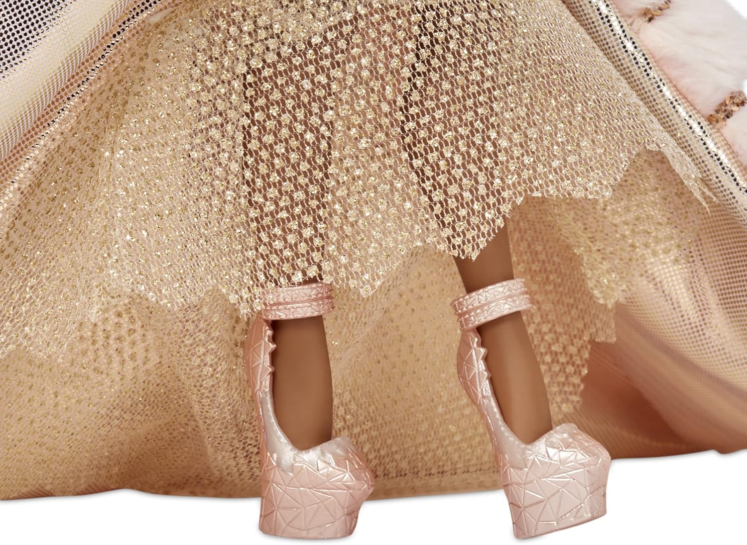 دمية ملكة جمع هدايا مفاجأة العيد لعام ٢٠٢١ من LOL، إصدار محدود، زي ذهبي، إكسسوارات فاخرة، وحامل عرض مضيء، هدية مميزة للفتيات من عمر ٥ سنوات فما فوق