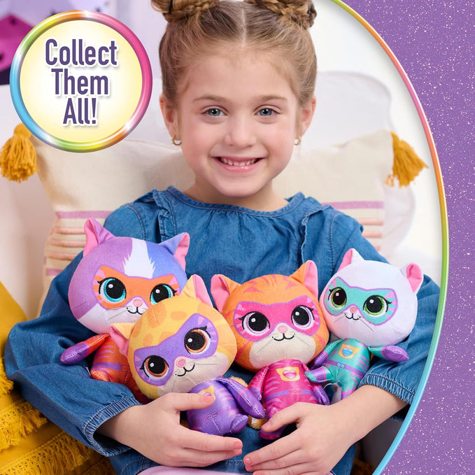 Disney Jr. SuperKitties Small 8-inch Plush Buddy Stuffed Animal, Su-Purr Wild Outfit, Kitten, Toy for Fans, Girls, Kids, Ages 2 and Up by Just Play