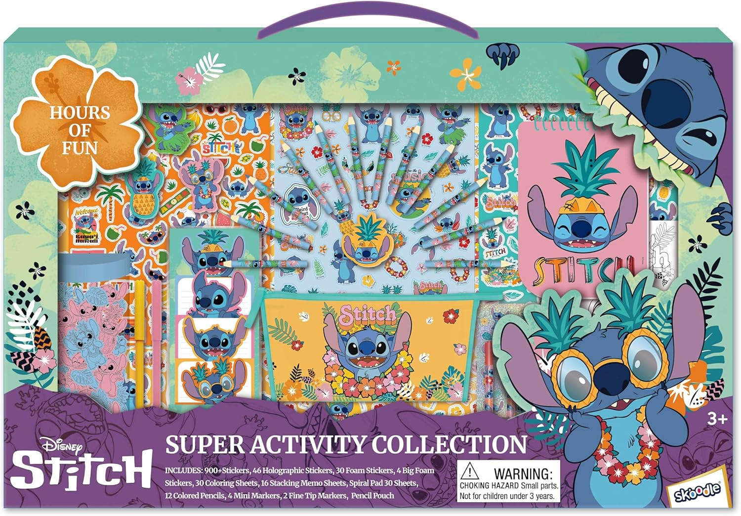 Disney Stitch Super Activity Collection, Coloring & Activity Learning Set, Hours of Fun, Age 3+