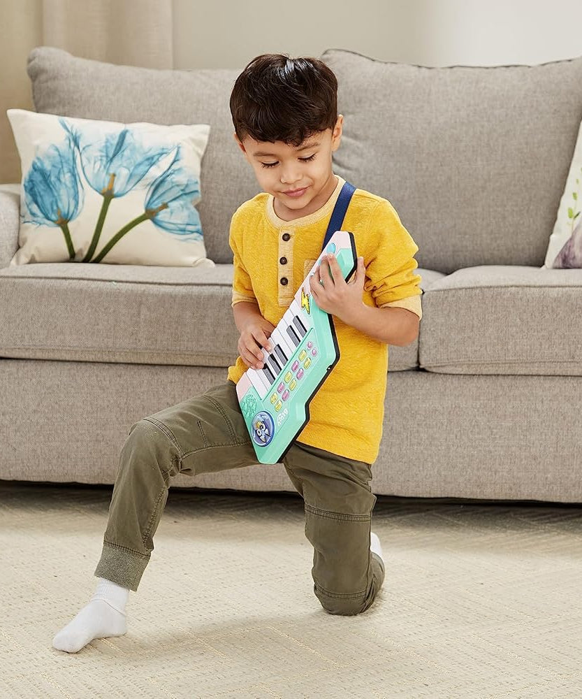 VTech Bluey Keytar, Interactive Musical Toy with 5 Instrument Sounds & 10 Melodies, Kids 3+ Years (English Version)
