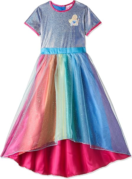 Amscan Children's Barbie Rainbow Bay Girl Costume Multicoloured