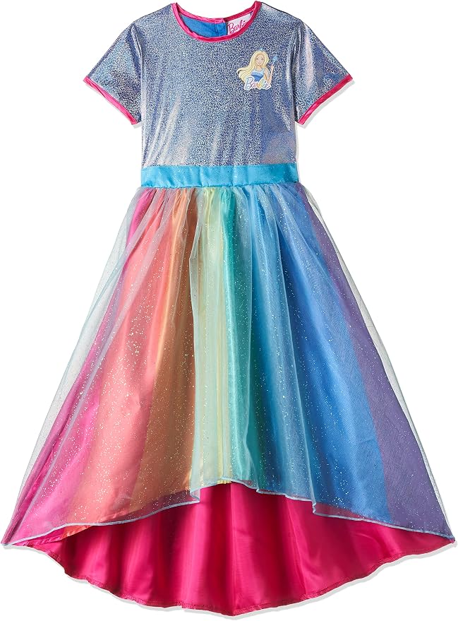Amscan 9904434 116 cm Barbie Rainbow Bay Girl Costume Multi-Coloured