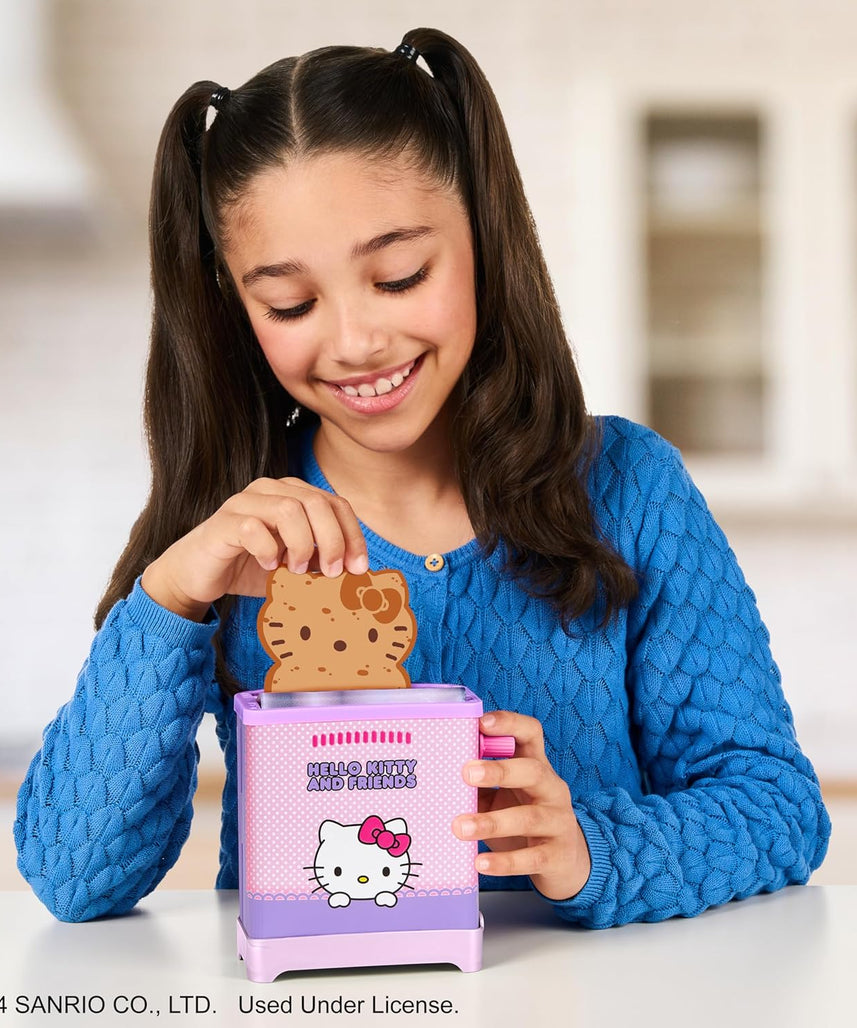 Cookeez Makery Hello Kitty & Friends Toasty Treatz Surprise Scented Plush Toaster Playset Collectible Sanrio Characters 5+