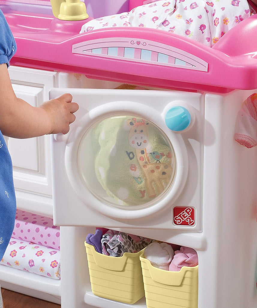 Step2 Love & Care Deluxe Nursery 847100 Roleplay Set, All-in-One Doll Care Station, Kids 2–7 Years
