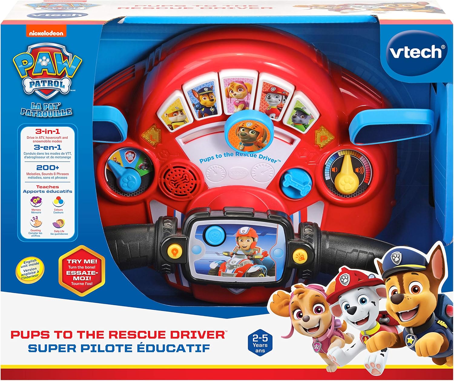 Vtech Paw Patrol Learning Driver, Red/Black, 80-190203