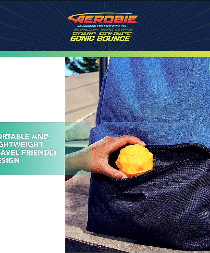 مجموعة Aerobie Sonic Bounce Pro من 3 قطع، لعبة أقراص طائرة خارجية، لعبة رياضية للأطفال والكبار، مصنوعة من البلاستيك المتين، مناسبة للأطفال من سن 8 سنوات فما فوق، مناسبة للعب النشط والمرح في الفناء الخلفي
