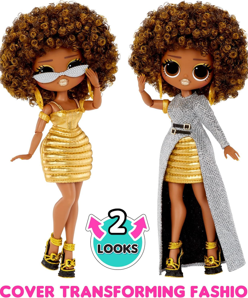 رأس تصفيف الشعر رويال بي من إل أو إل سربرايز، شعر لاصق، 30 مفاجأة، تغيير لون، مزج وتنسيق قطع الشعر، إكسسوارات متضمنة، تسريحات شعر لا حصر لها