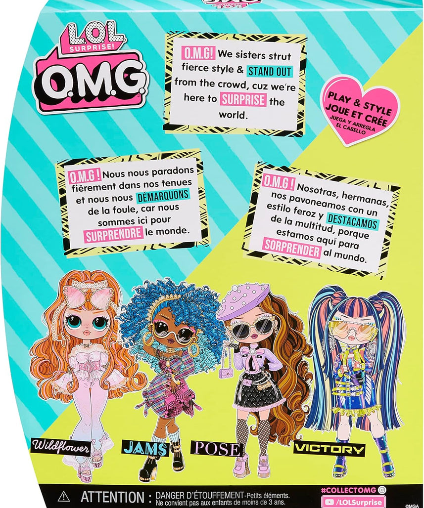 دمية أزياء LOL Surprise OMG Victory، قابلة للتجميع بطول 10 بوصات مع أكثر من 10 مفاجآت، وملابس سباق أنيقة، وإكسسوارات، وميزات وضعية للأطفال من سن 4 سنوات فما فوق