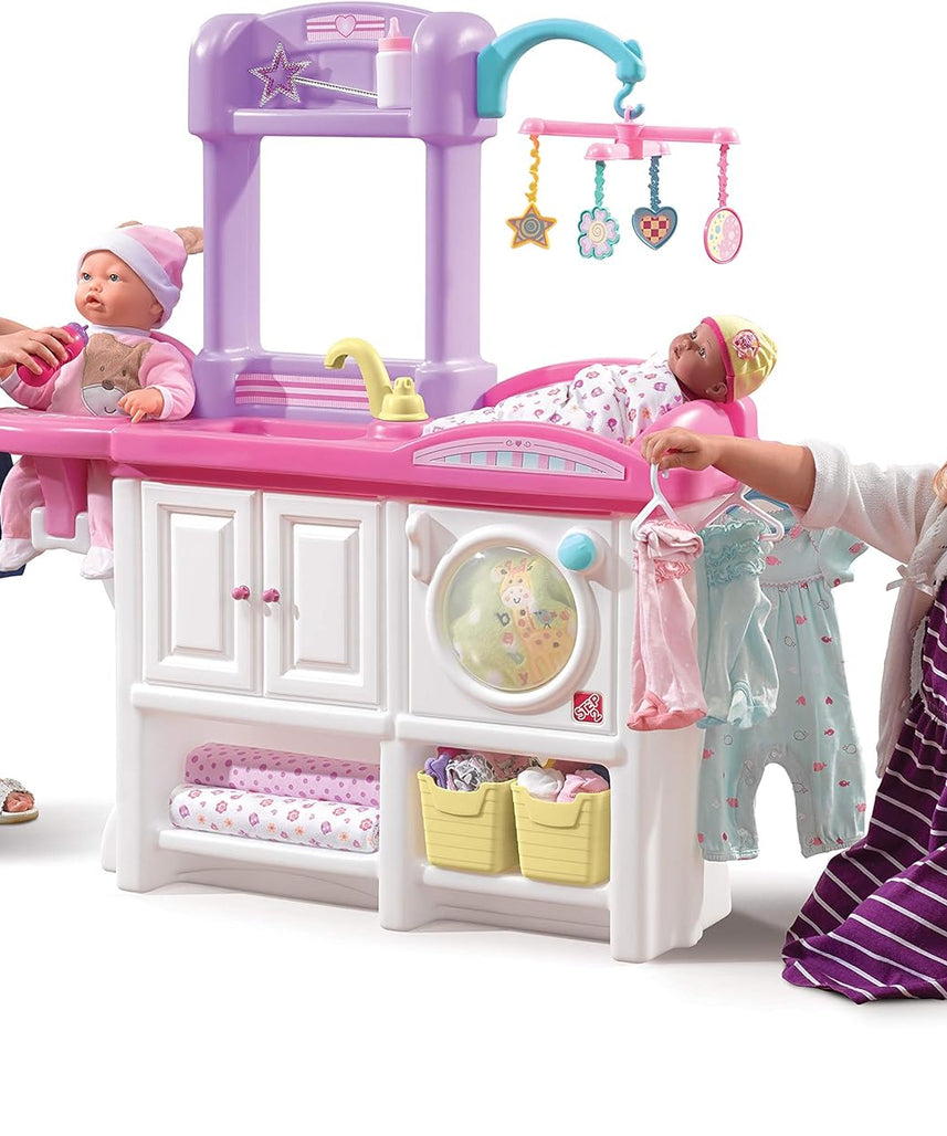 Step2 Love & Care Deluxe Nursery 847100 Roleplay Set, All-in-One Doll Care Station, Kids 2–7 Years