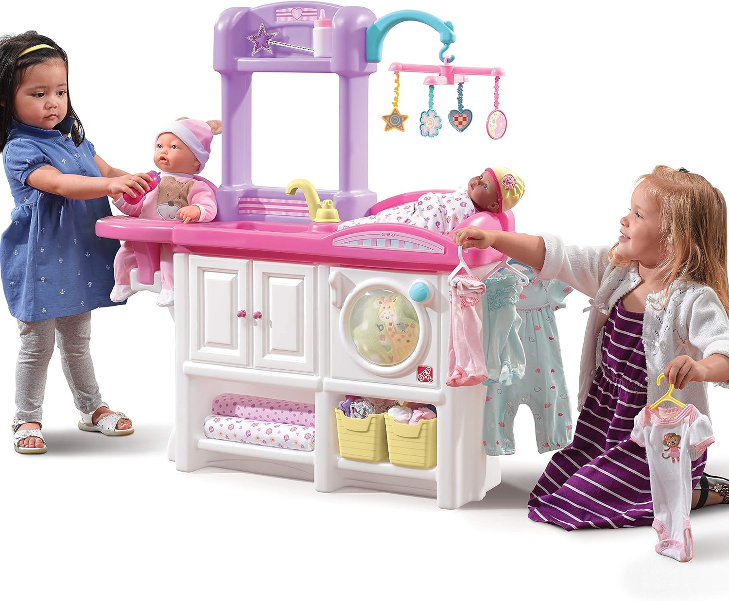 Step2 Love & Care Deluxe Nursery 847100 Roleplay Set, All-in-One Doll Care Station, Kids 2–7 Years