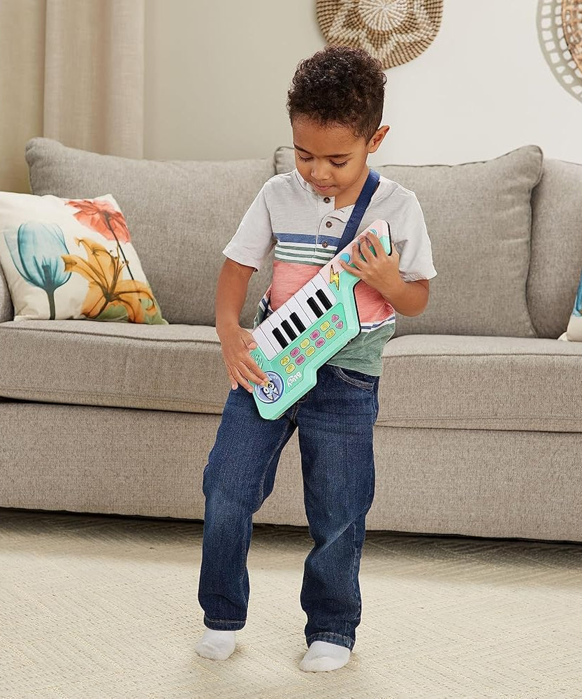VTech Bluey Keytar, Interactive Musical Toy with 5 Instrument Sounds & 10 Melodies, Kids 3+ Years (English Version)