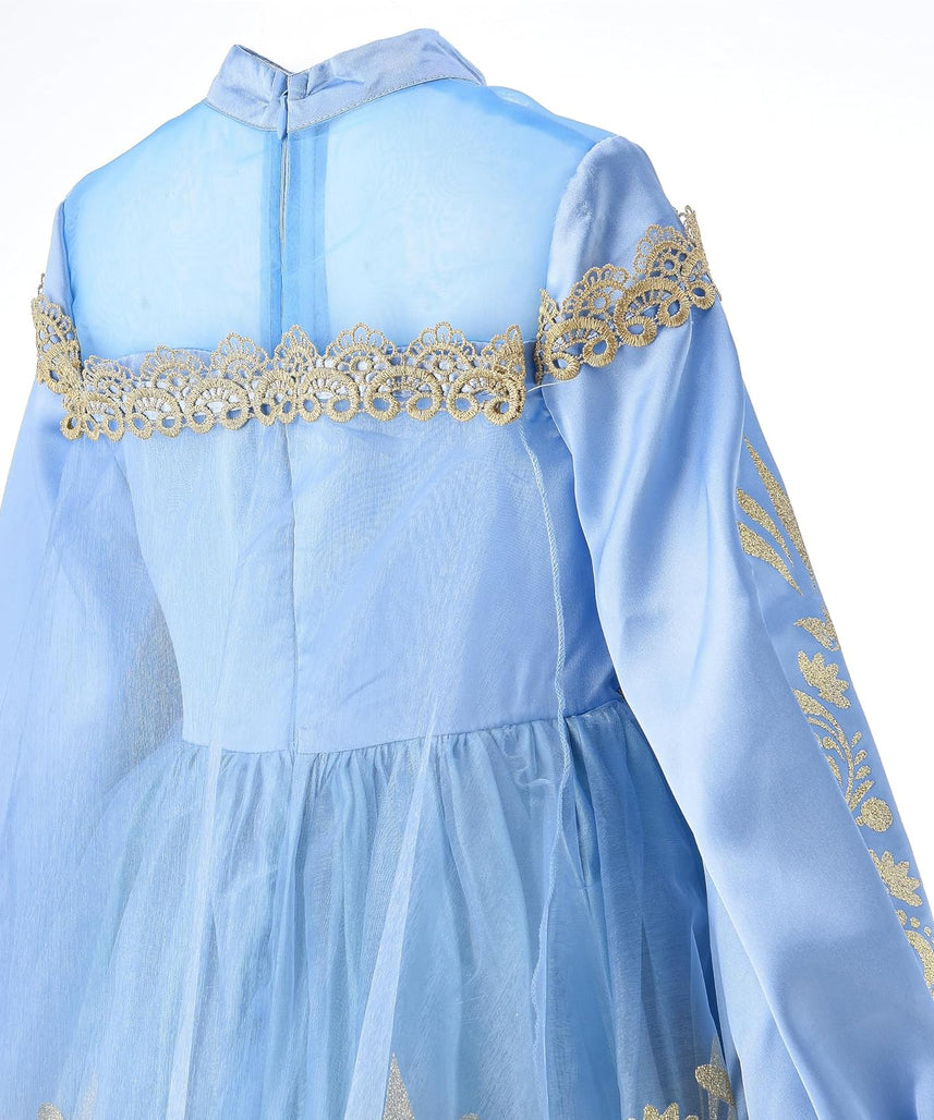 Party Centre - Disney Golden Princess Cinderella Prestige Dress Up Costume with Headpiece, Medium (7-8 Years)