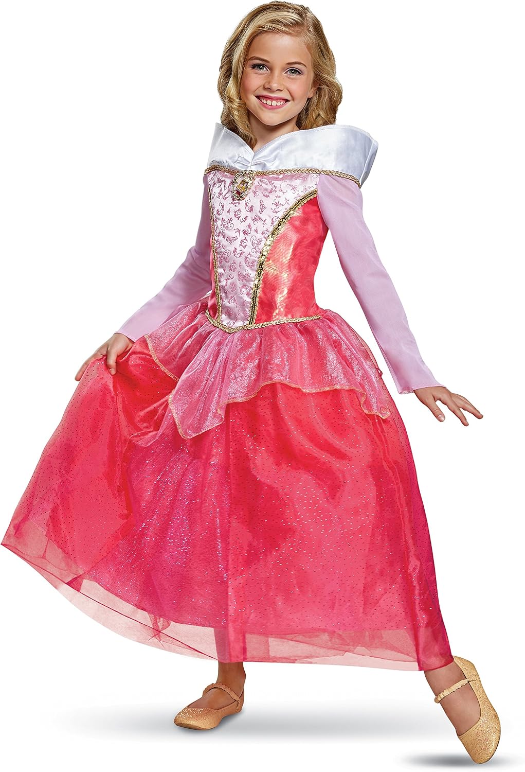 Disguise Aurora Deluxe Child Costume, Pink, Size/(4-6x)