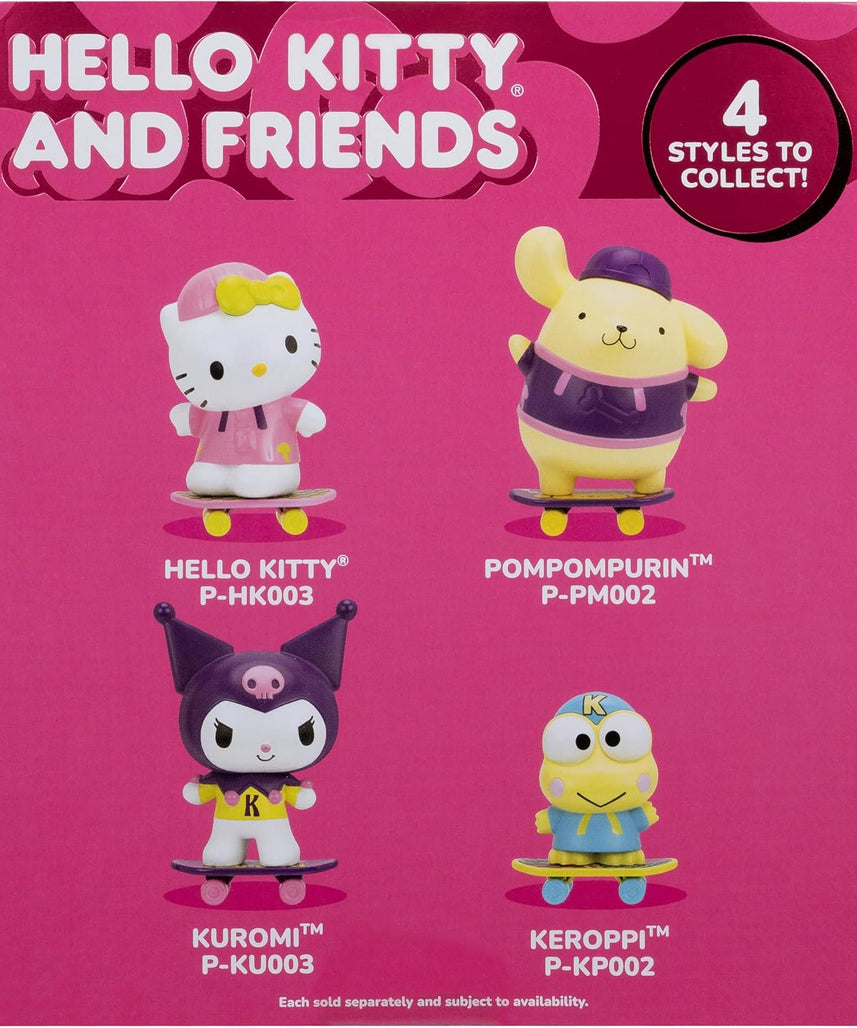 Jazwares Hello Kitty® and Friends - 4” Pompompurin™ Premier Figure with a Skateboard - Series 2 - Officially Licensed Sanrio Product from Ages 6+