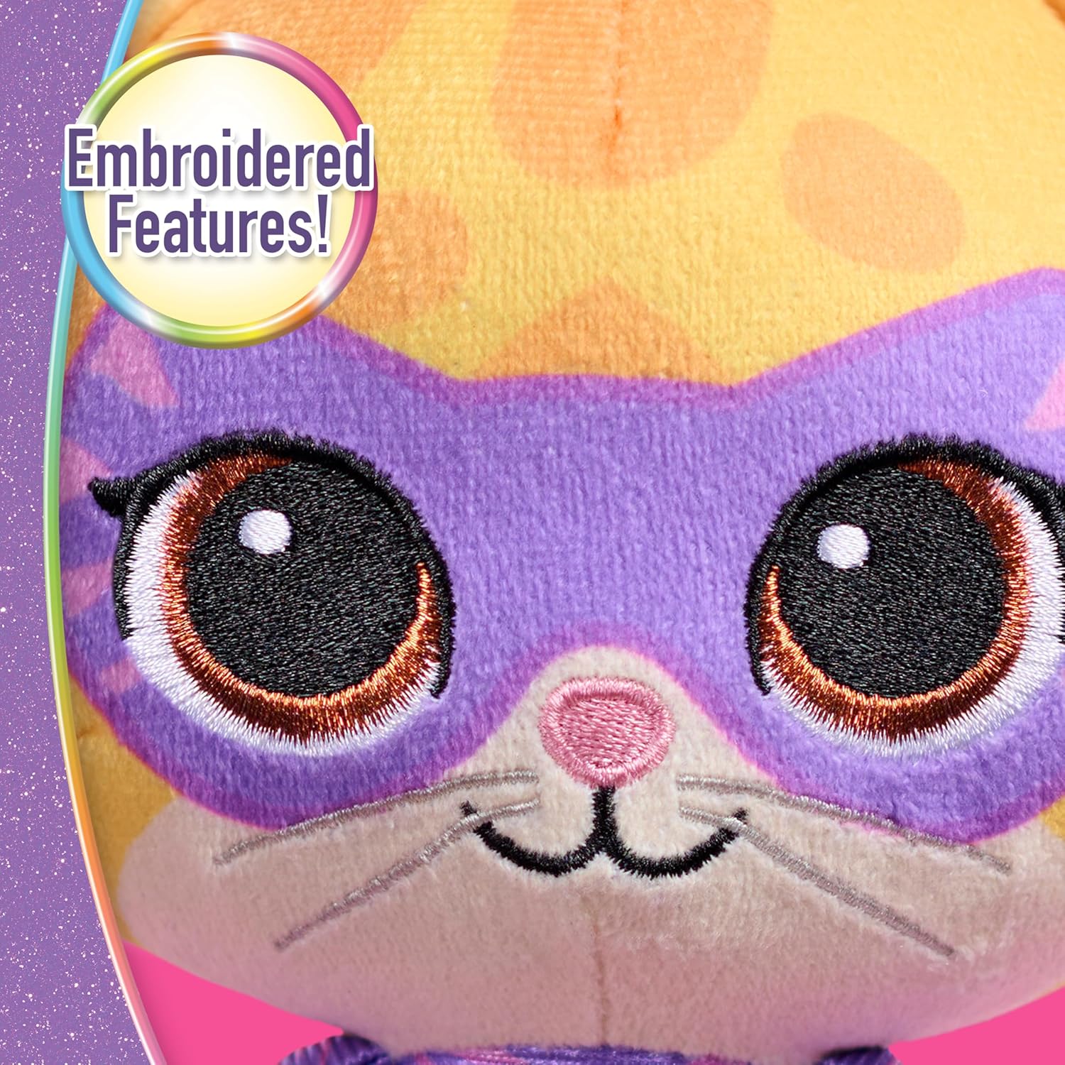 Disney Jr. SuperKitties Small 8-inch Plush Sparks Stuffed Animal, Su-Purr Wild Outfit, Kitten, Toy for Fans, Girls, Kids, Easter Basket Fillers, Gifts, Presents, Ages 2 and Up by Just Play