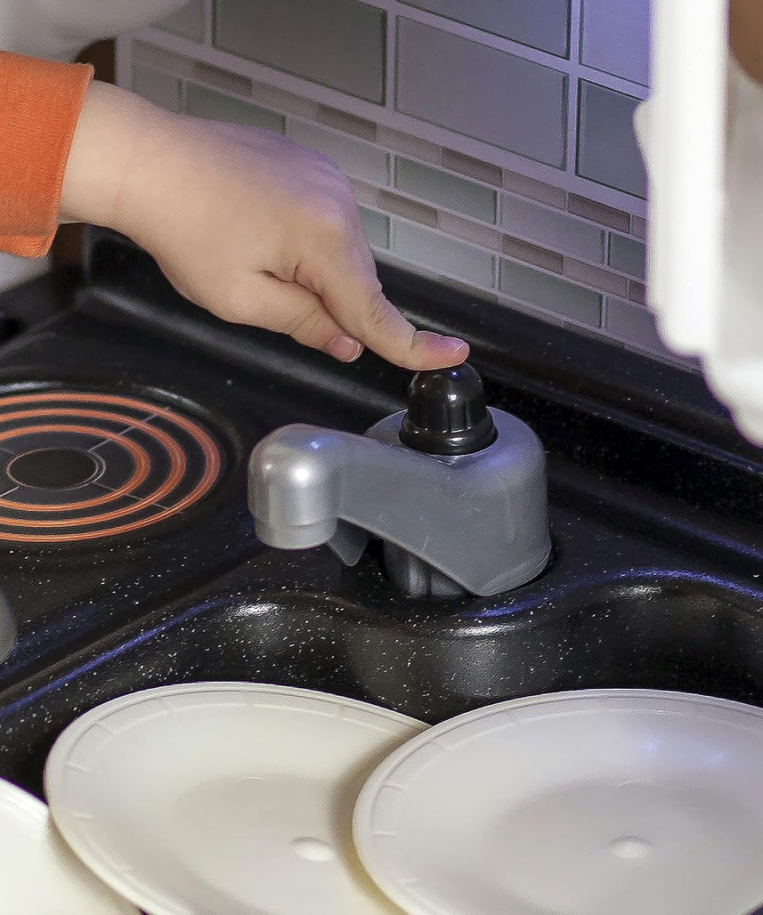 Step2 Dream Kitchen Refresh 852100, Modern Kids Play Kitchen Set with Lights, Sounds & 37 Accessories, Ages 2–5+ Years